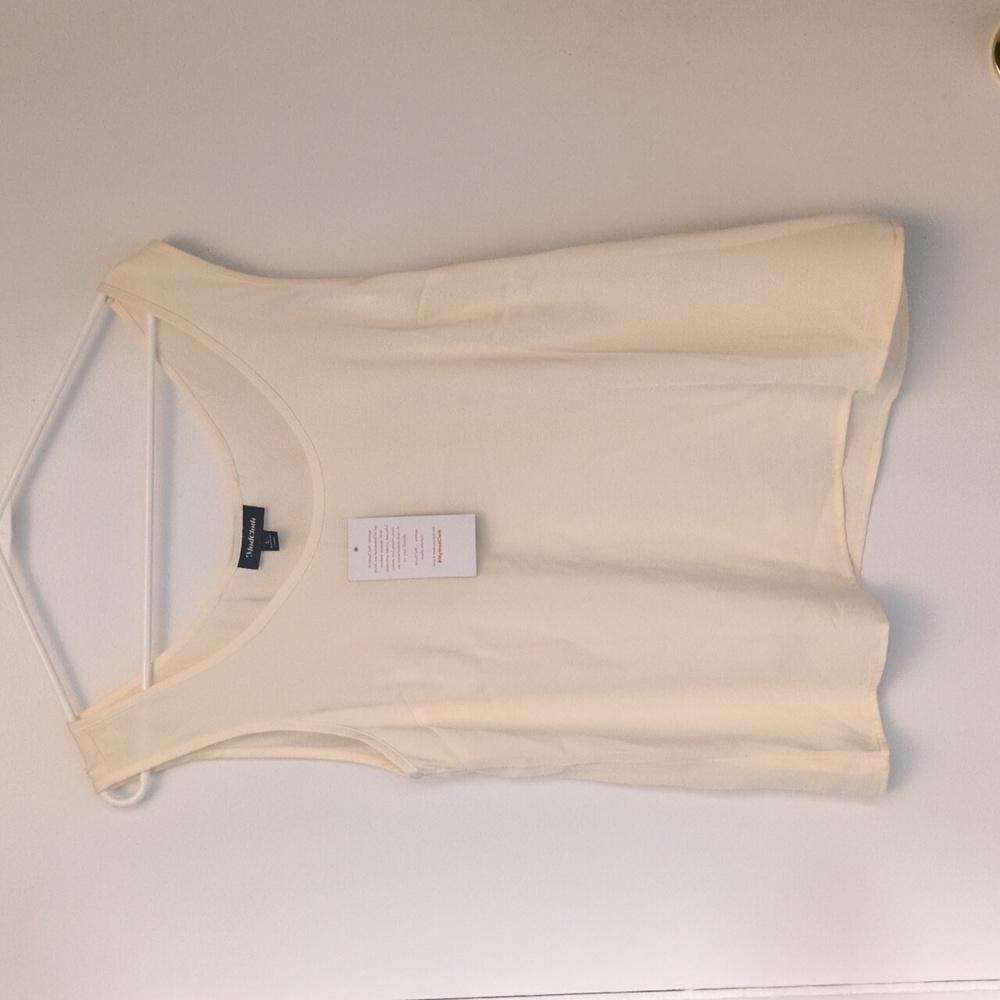Large Modcloth At First Sight Sleeveless Blouse - Ivory